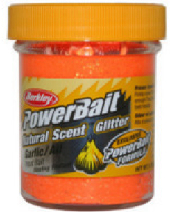 Berkley Powerbait Natural Scent Troutbait Garlic - Fluo Orange